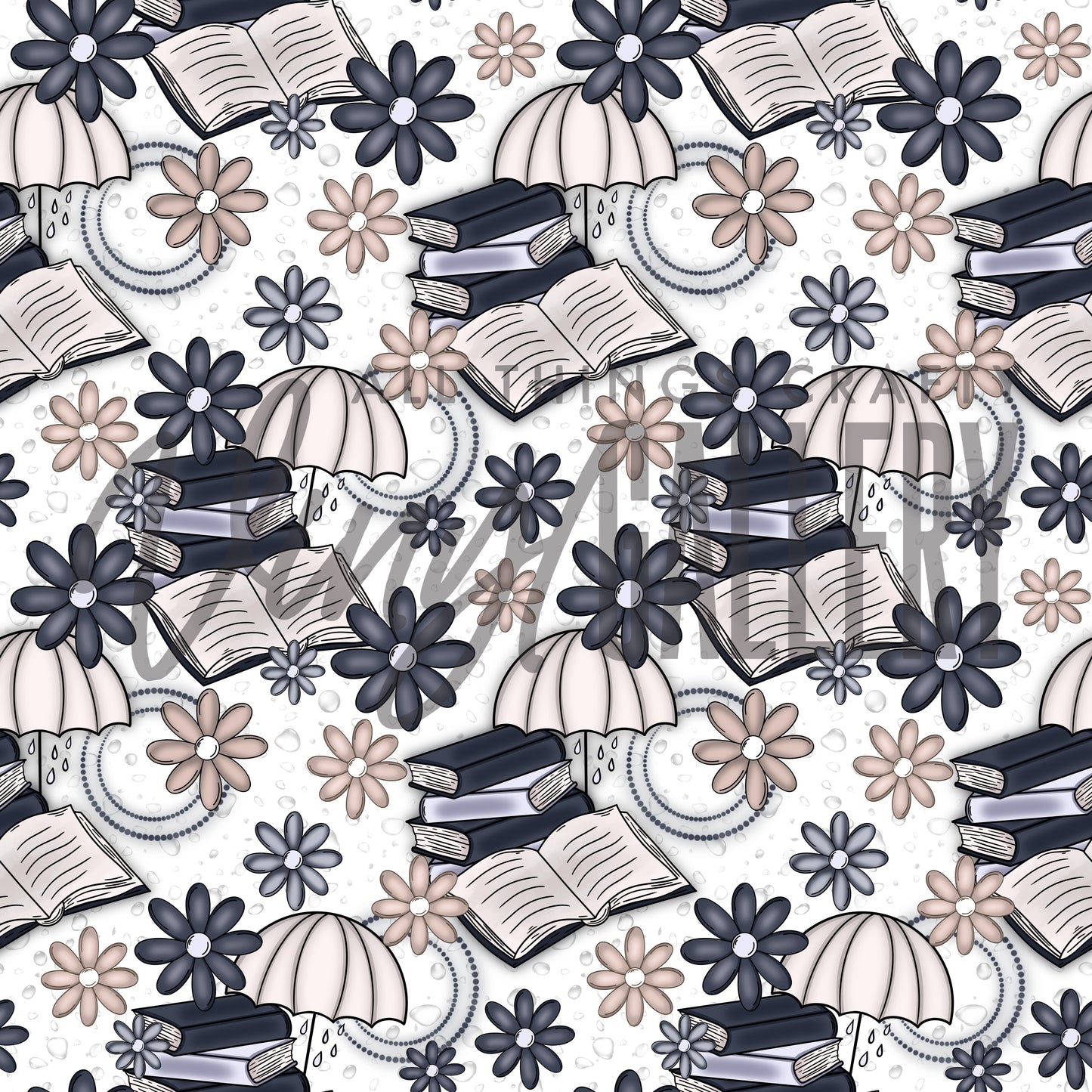 Books and Rainy Days Patterns