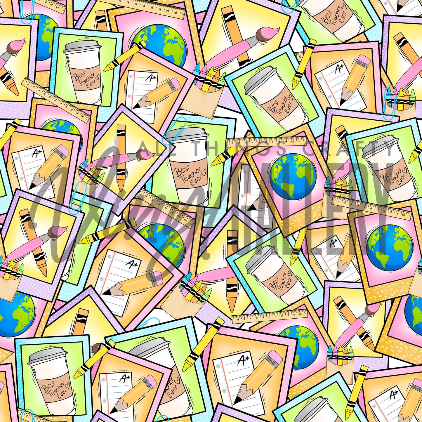 Teacher Polaroid Patterns