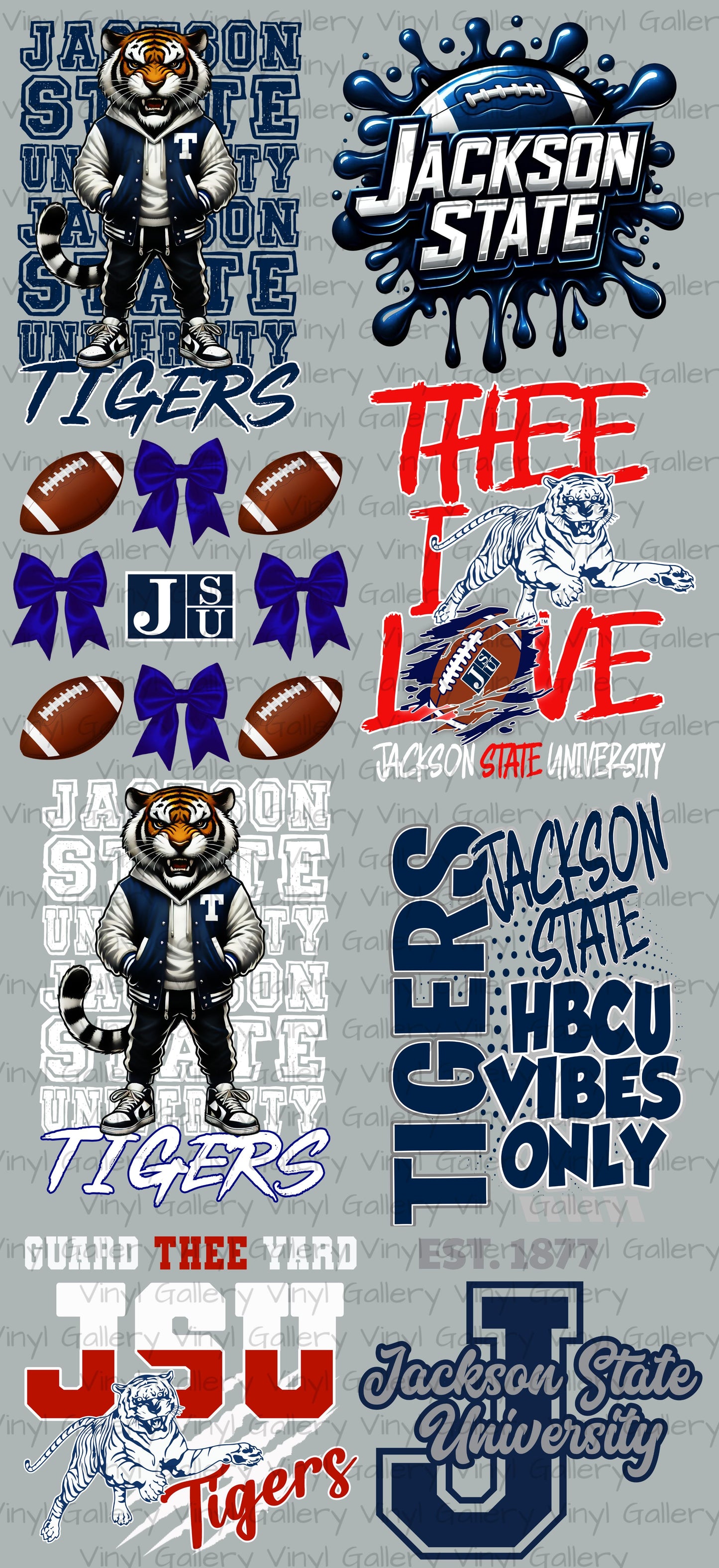 Premade 48inch Tigers DTF Gangsheet