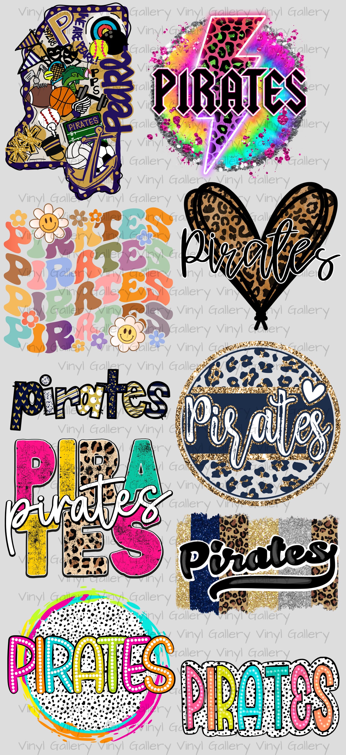 Premade 48inch Pearl Pirate DTF Gangsheet