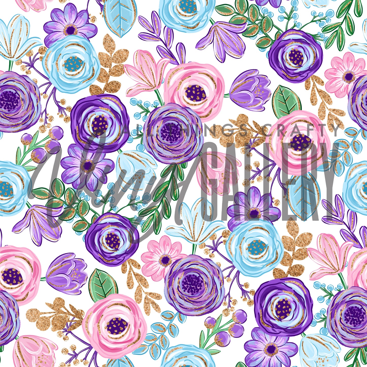 White Floral Pattern
