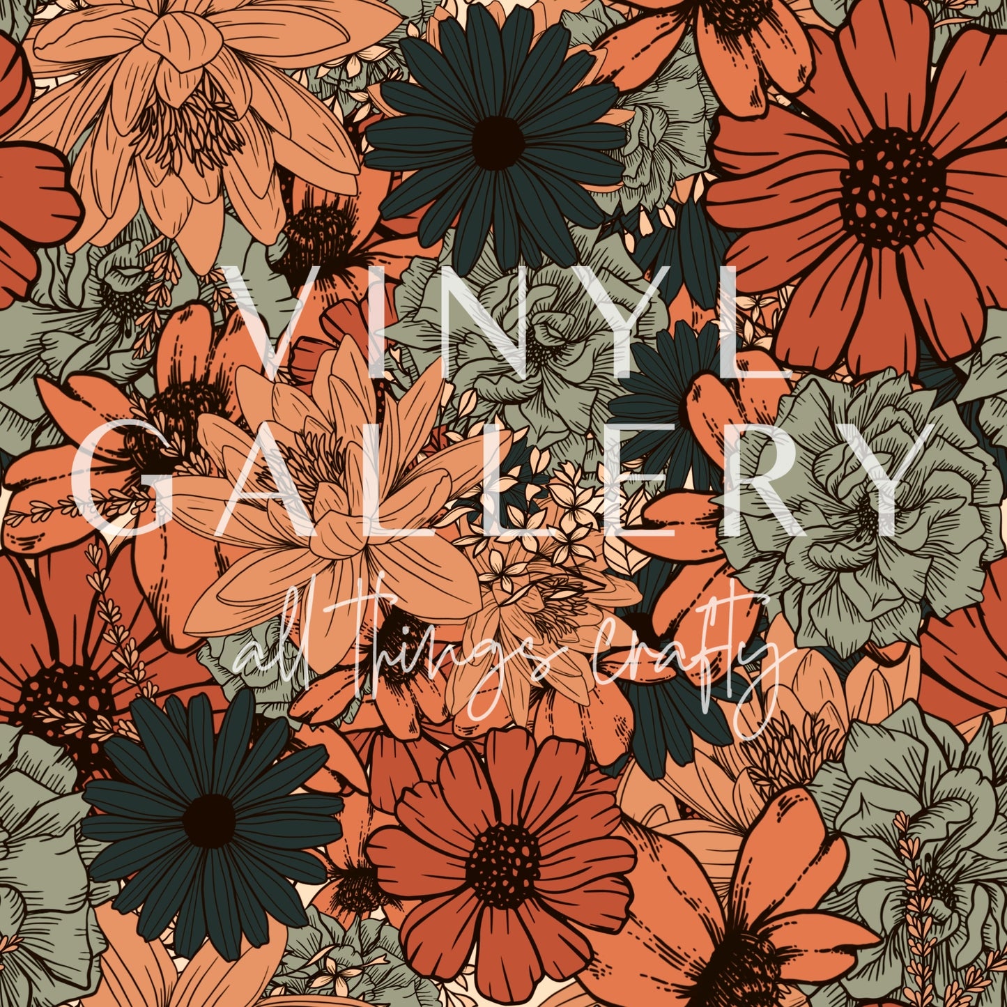 Retro Floral 1 Pattern