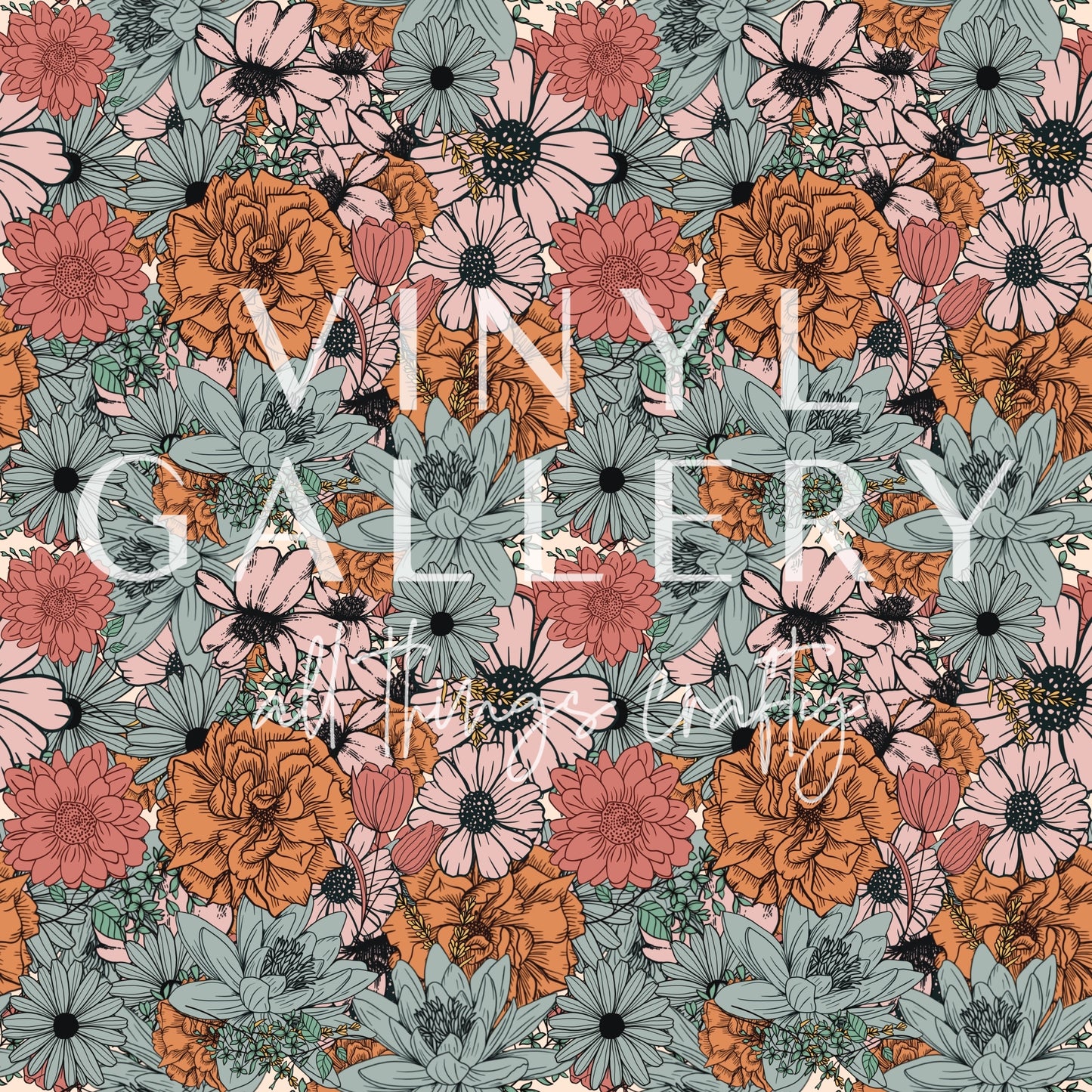 Retro Floral 2 Pattern
