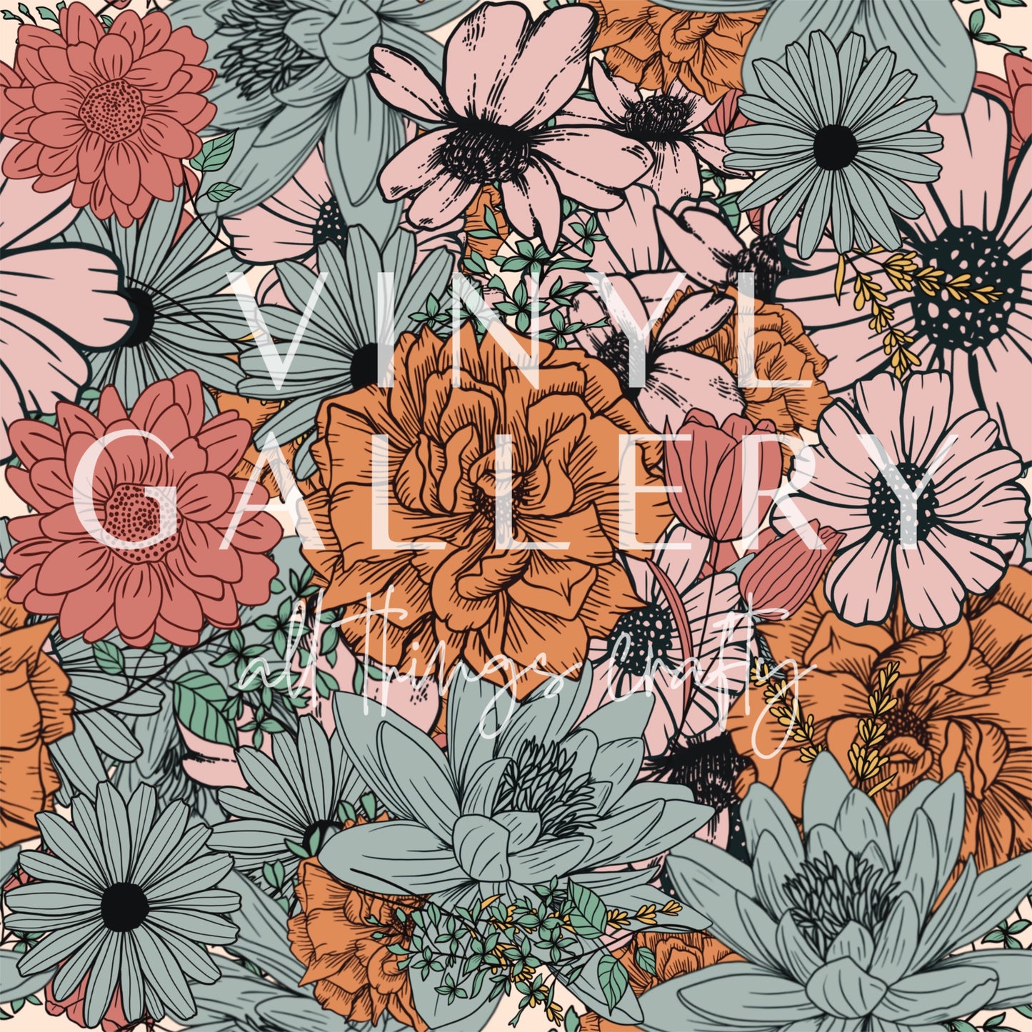 Retro Floral 2 Pattern