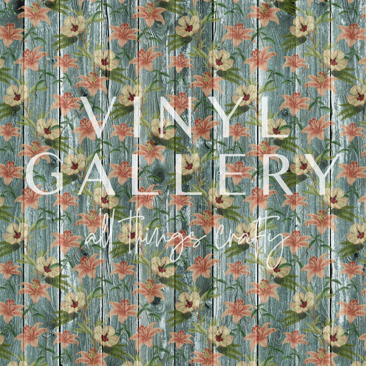 Woodgrain Floral Patterns