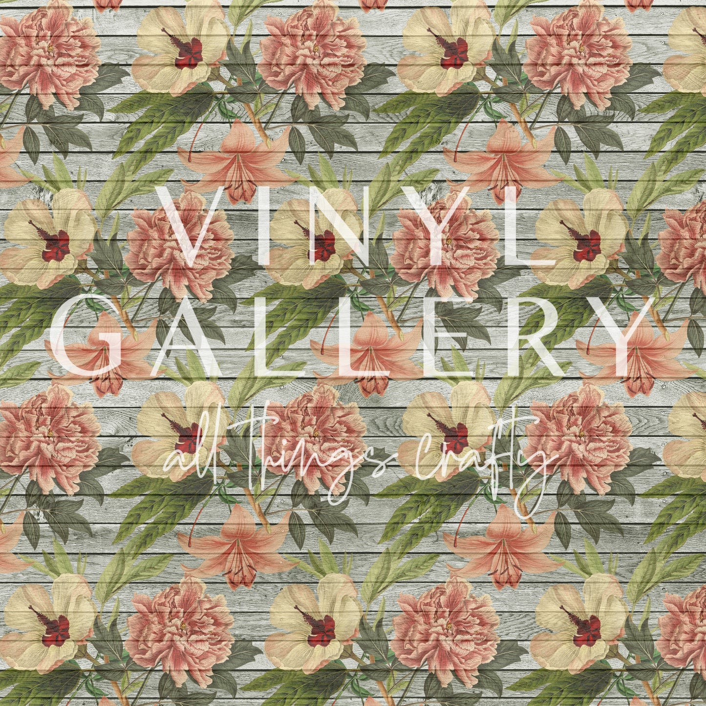 Woodgrain Floral Patterns