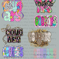 2025 Premade 48inch Cougars DTF YOUTH Gangsheet