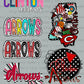 Premade 48inch Clinton Arrows DTF Gangsheet