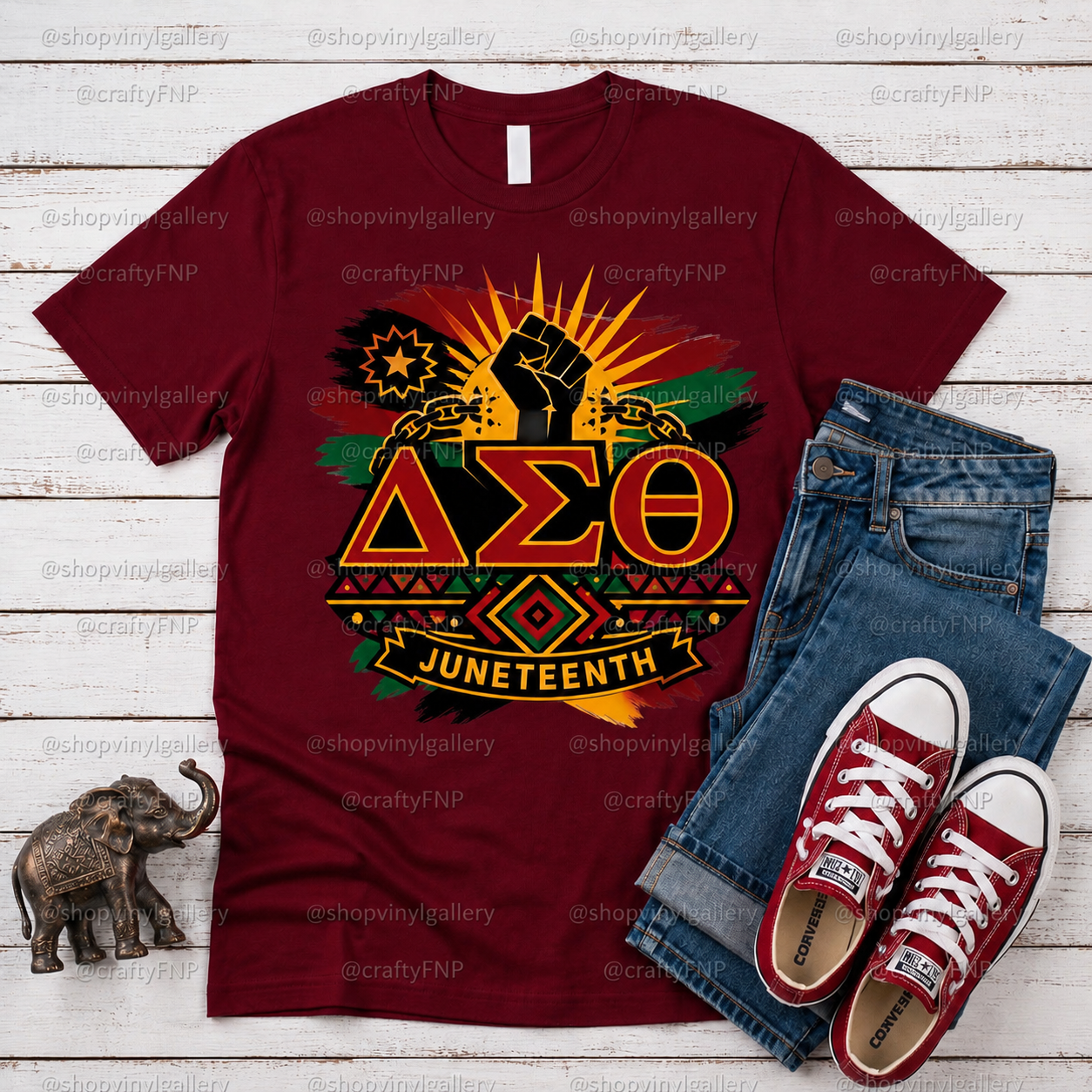 Juneteenth ΔΣΘ-Inspired T-Shirt