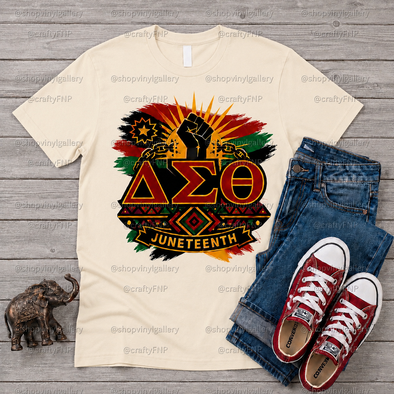 Juneteenth ΔΣΘ-Inspired T-Shirt