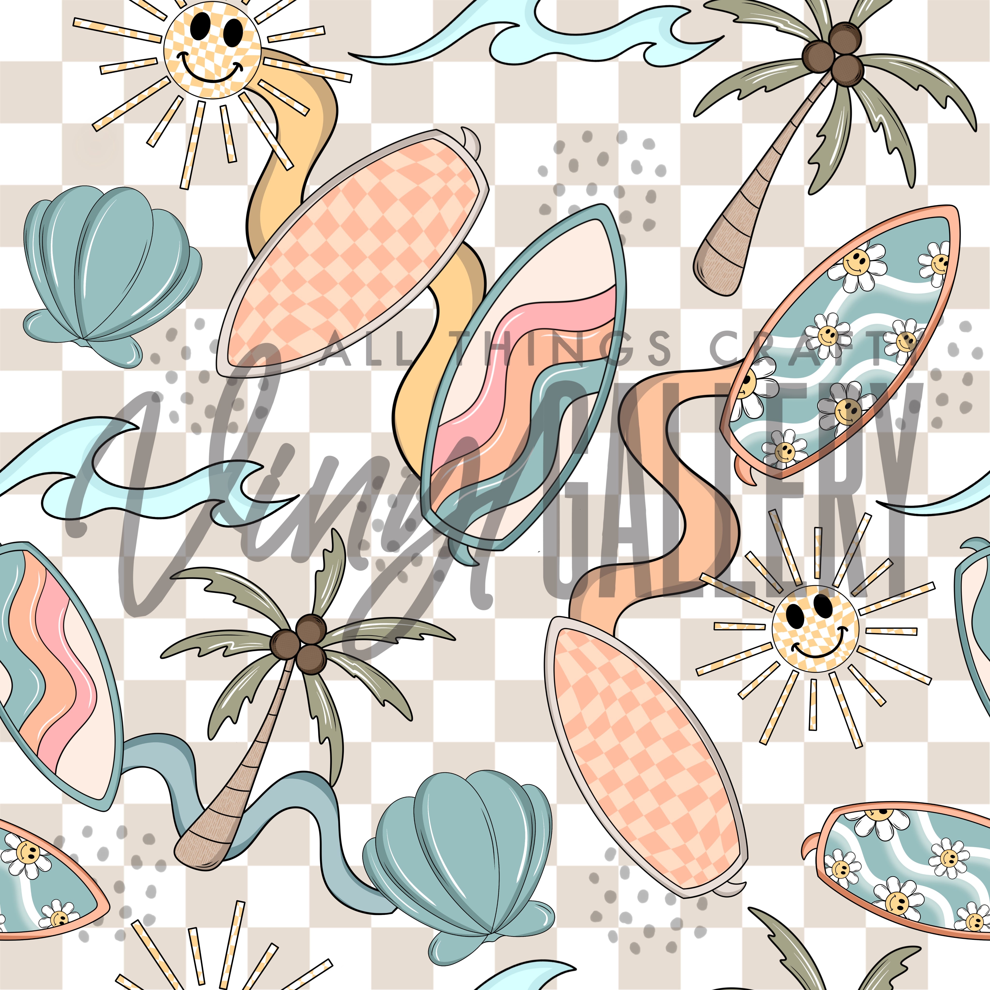 Surf Wear Pattern Surf Summer Patterns β Vinyl Gallery, LLC