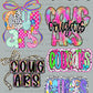 2025 Premade 48inch Cougars DTF Gangsheet