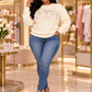 Cream Delta Sigma Theta Appliqué Sweatshirt