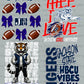 Premade 48inch Tigers DTF Gangsheet