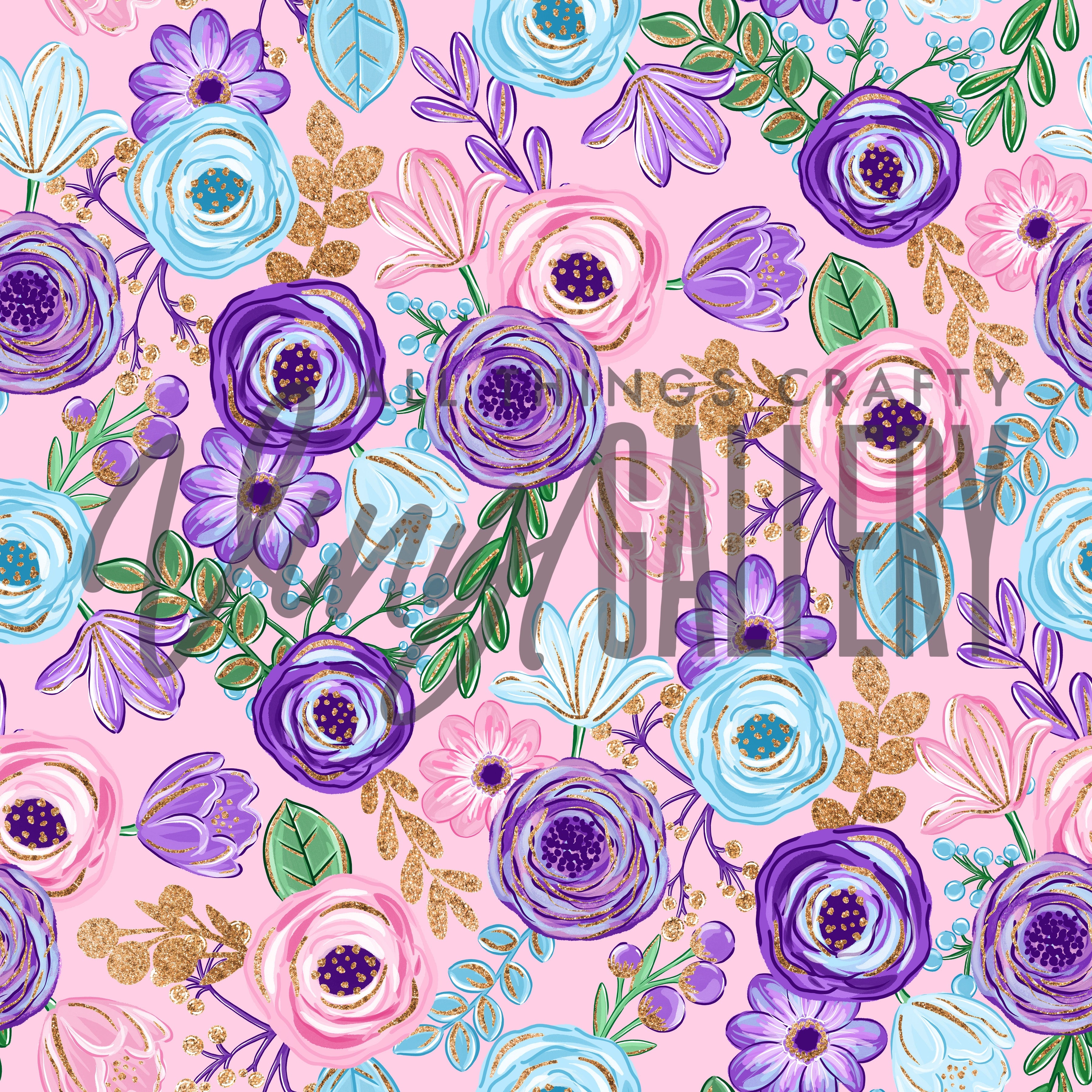 Pink Concert Pattern Pink Floral Pattern – Vinyl Gallery, LLC