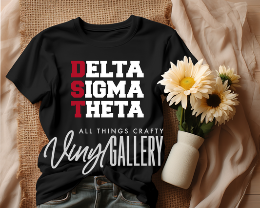 Delta Sigma Theta Bold Block Tee
