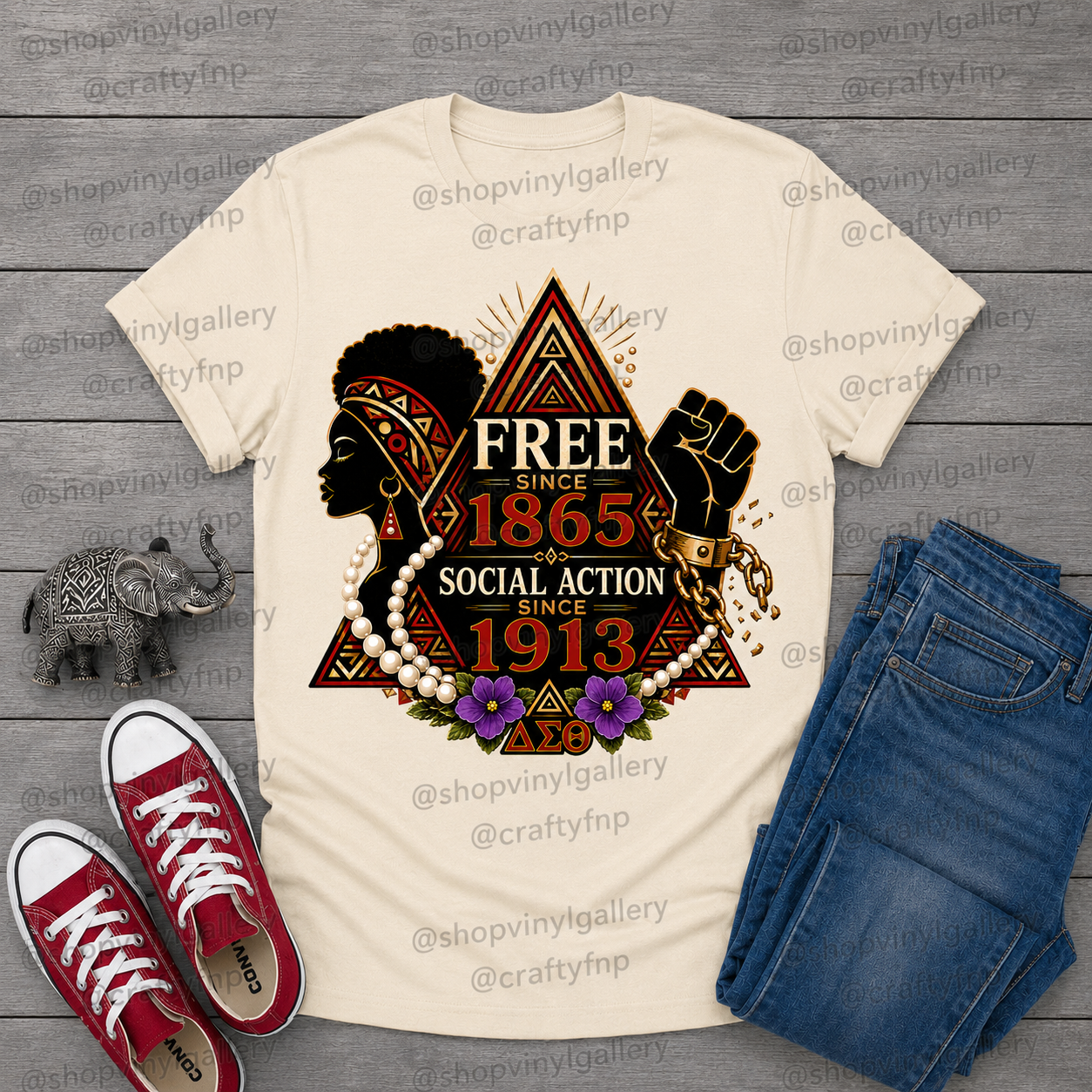 Free Since 1865, Social Action Since 1913 T-Shirt