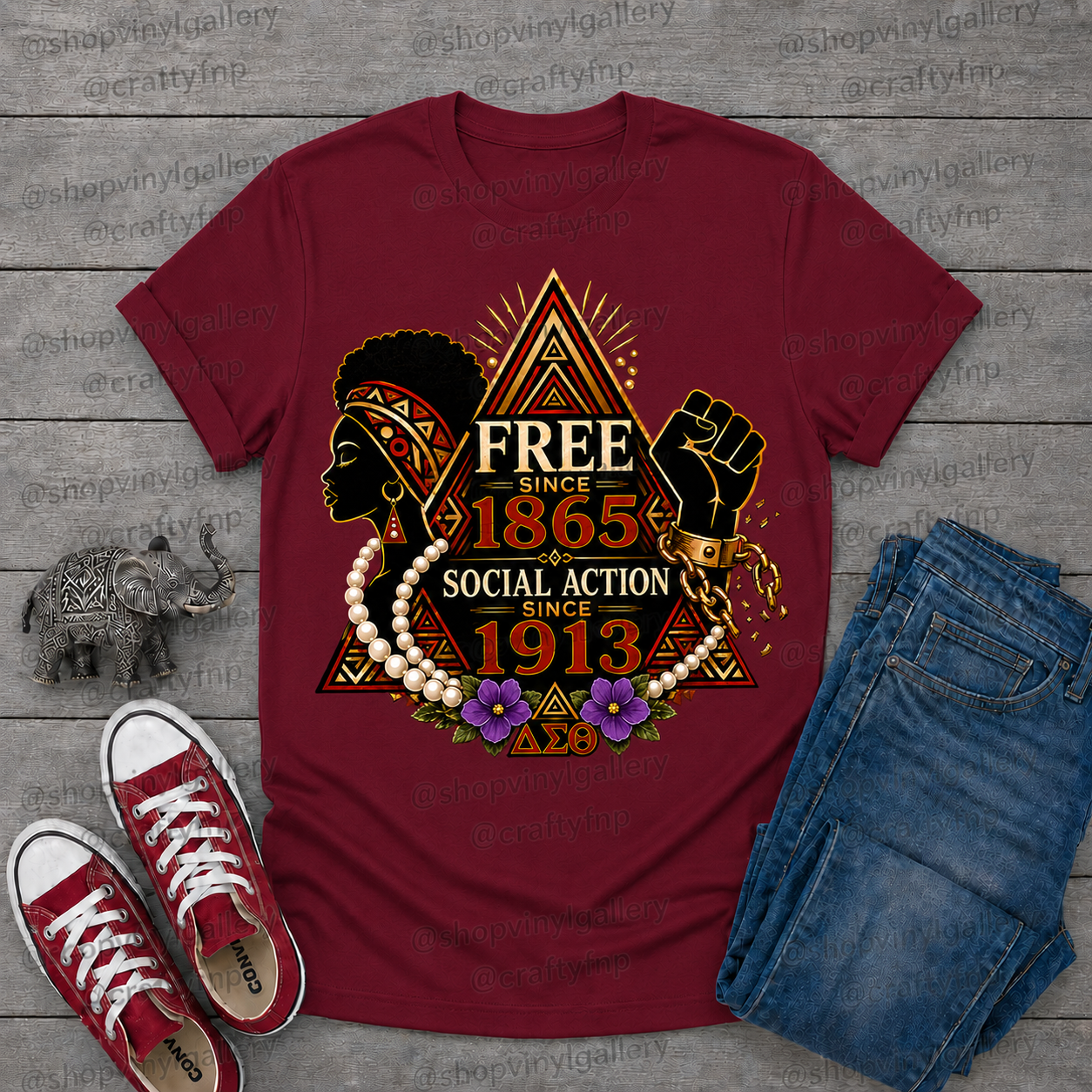 Free Since 1865, Social Action Since 1913 T-Shirt