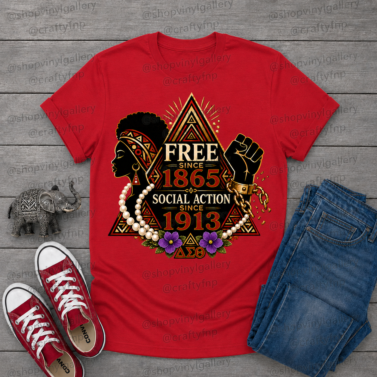 Free Since 1865, Social Action Since 1913 T-Shirt