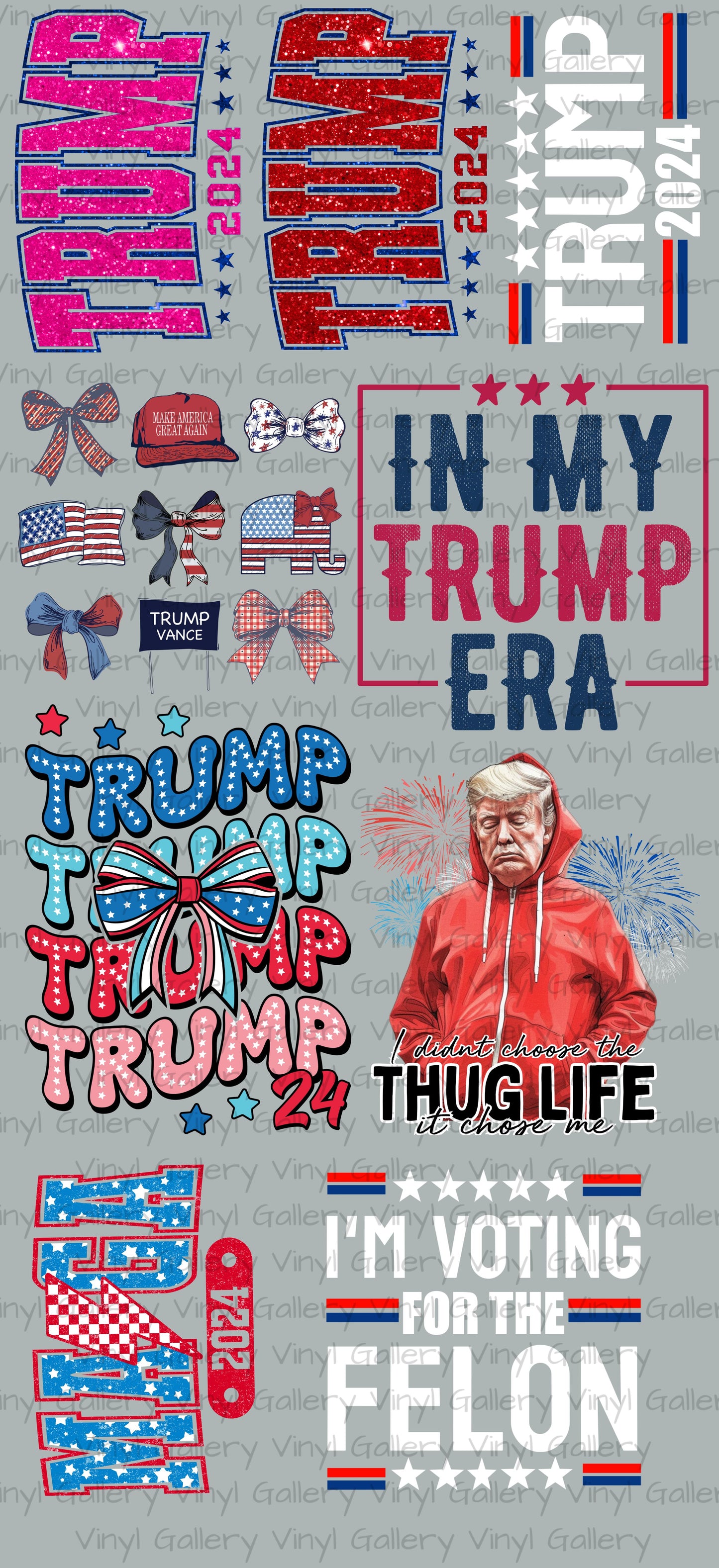 Premade 48inch Donald Trump DTF Gangsheet