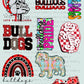 Premade 48inch Bulldogs DTF Gangsheet YOUTH