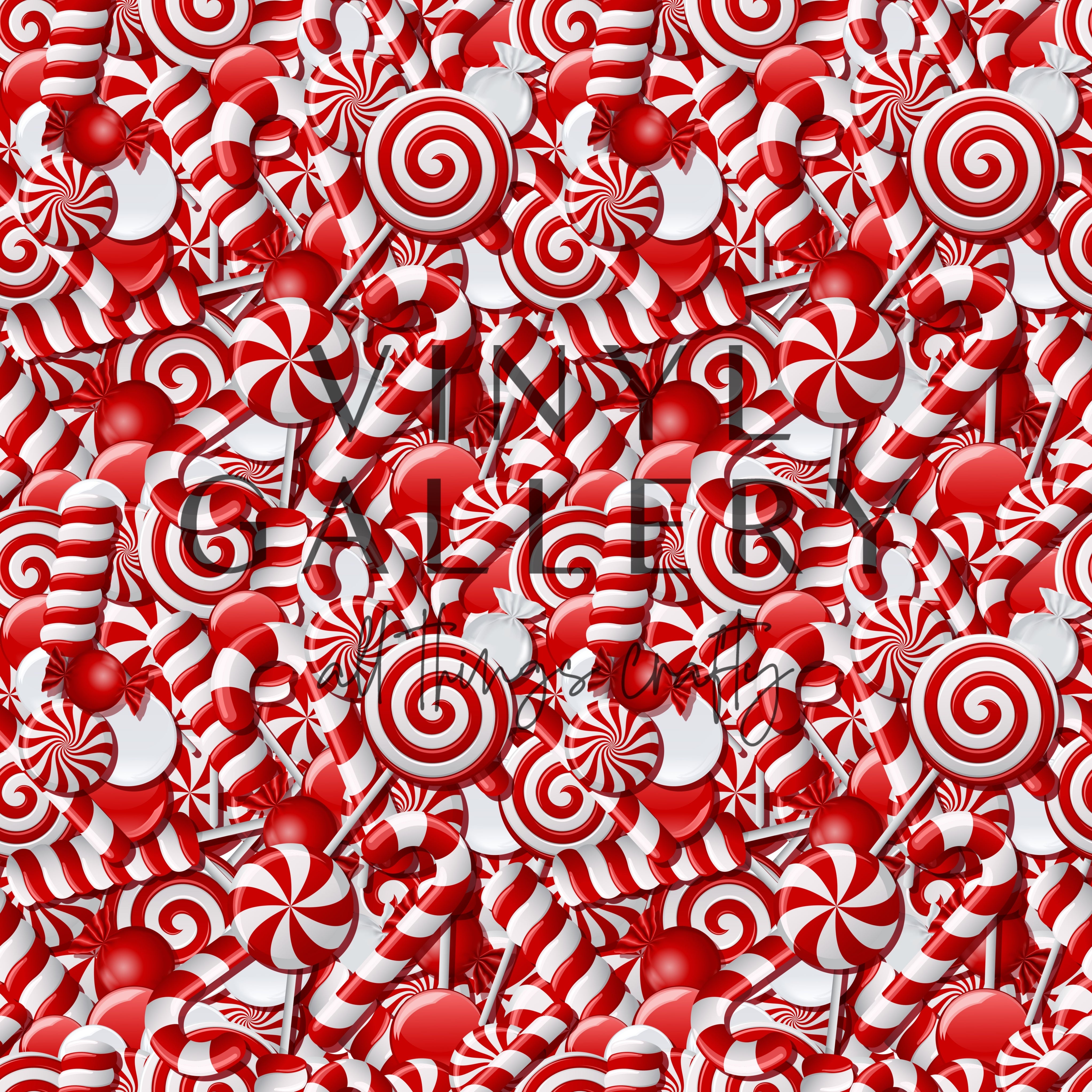 Peppermint Xmas Pattern – Vinyl Gallery, LLC