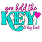Key to My Heart Decal