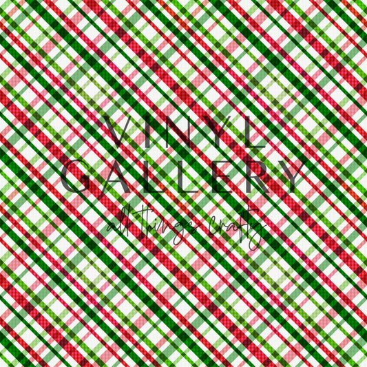 Green Red Small Plaid Pattern