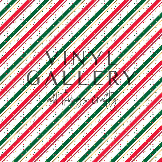 White Red Green Diagonal Stripe